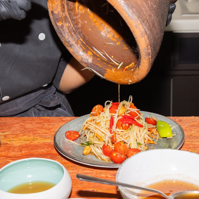 Bereiding som tam uit de vijzel